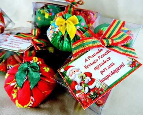 Lembrancinha 2 Sachês Caixinha de Natal