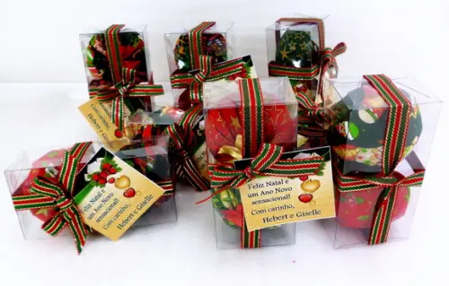 Lembrancinha 2 Sachês Caixinha de Natal