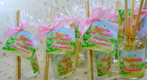Lembrancinha Aniversário 1 Aninho Mini Aromatizante Difusor