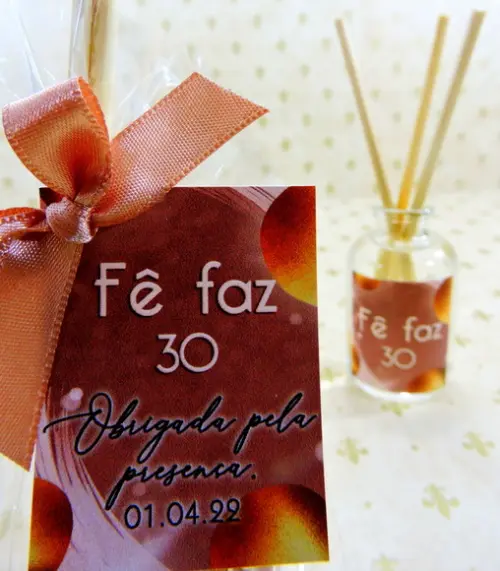 Lembrancinha Aniversário Mini Aromatizador Difusor Vermelho