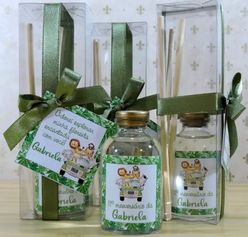 Lembrancinha Aniversário Mini Aromatizador Varetas Caixinha