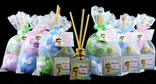 Lembrancinha Aromatizador Cubo 2 Sachês