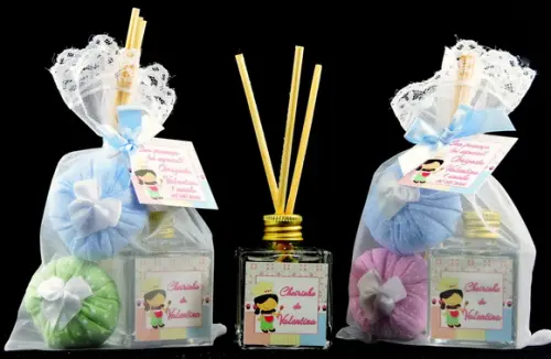 Lembrancinha Aromatizador Cubo 2 Sachês