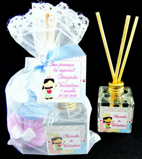 Lembrancinha Aromatizador Cubo 2 Sachês