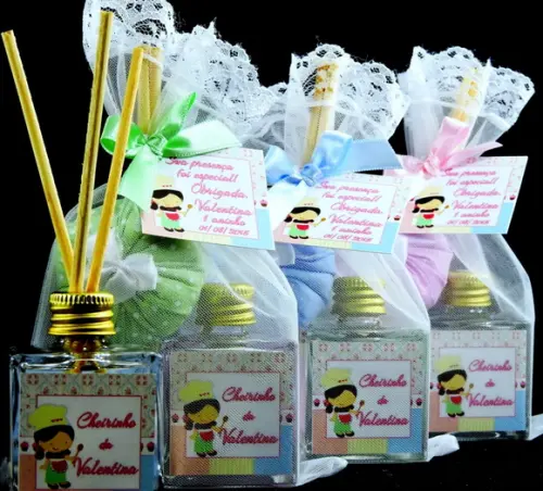 Lembrancinha Aromatizador Cubo 2 Sachês