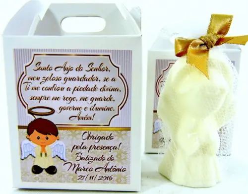 Lembrancinha Batizado Anjinho na Caixa