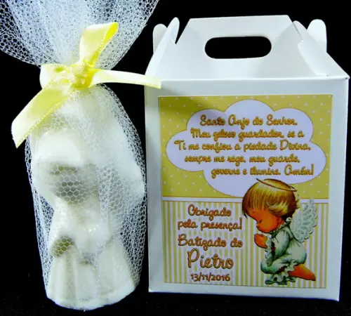 Lembrancinha Batizado Anjinho na Caixa