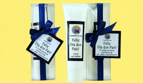 Lembrancinha Bisnaga com Hidratante Dia dos Pais