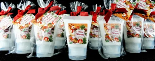 Lembrancinha Bisnaga no Saquinho Natal Brinde Personalizado