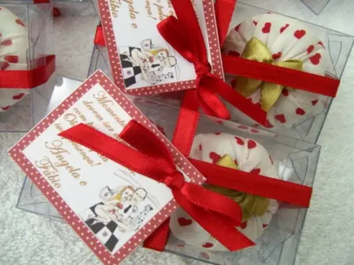Lembrancinha Casamento 2 Sachês na Caixa