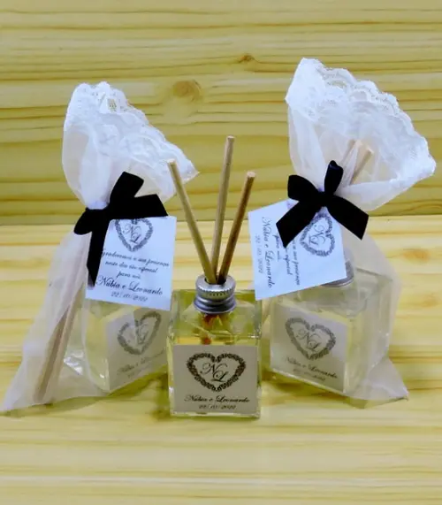 Lembrancinha Casamento Cubo Mini Difusor Aromatizante Vareta