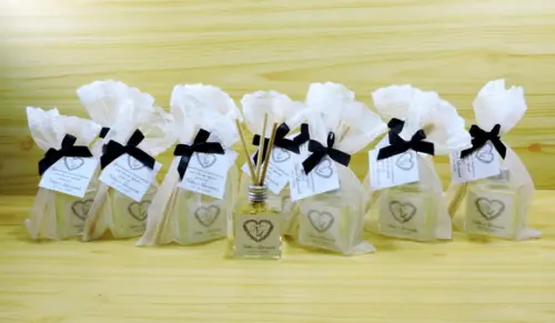 Lembrancinha Casamento Cubo Mini Difusor Aromatizante Vareta