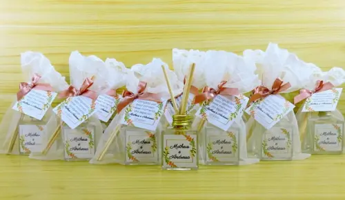 Lembrancinha Casamento Mini Difusor Cubo Aromatizante Vareta