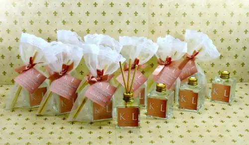 Lembrancinha Casamento Mini Difusor Cubo Vareta Aromatizante