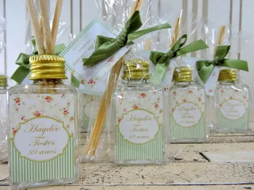 Lembrancinha de Aniversário Mini Aromatizador Difusor Verde