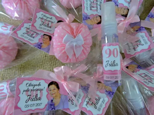 Lembrancinha de Aniversário Mini Home Spray com Sachê