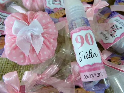 Lembrancinha de Aniversário Mini Home Spray com Sachê