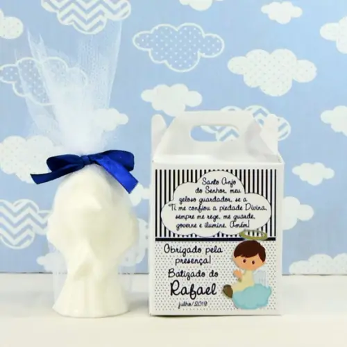 Lembrancinha de Batizado Anjinho na Caixa