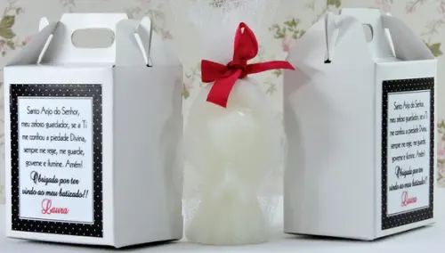 Lembrancinha de Batizado Anjinho na Caixa