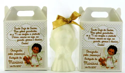 Lembrancinha de Batizado Anjinho na Caixa