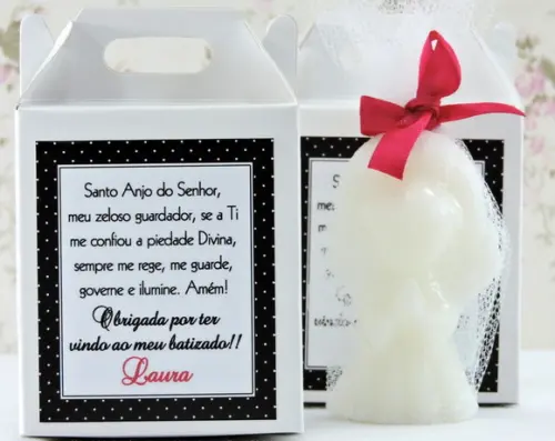 Lembrancinha de Batizado Anjinho na Caixa