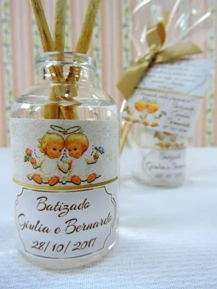 Lembrancinha de Batizado Mini Aromatizante