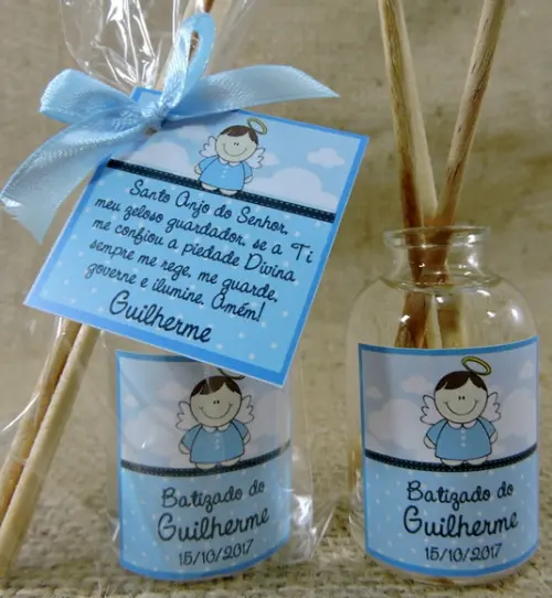 Lembrancinha de Batizado Mini Aromatizante