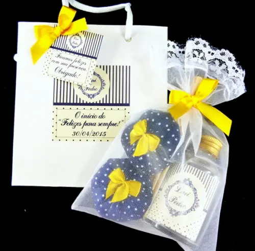 Lembrancinha de Casamento -sacola Branca