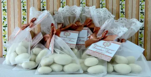 Lembrancinha de Casamento Amêndoas da Sorte