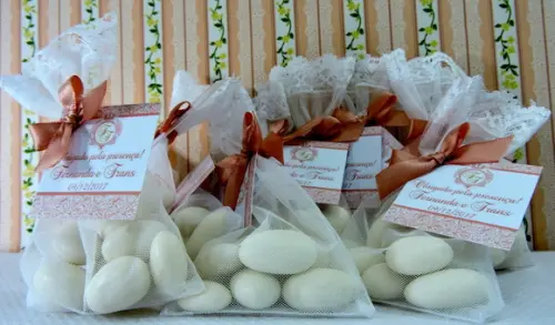 Lembrancinha de Casamento Amêndoas da Sorte