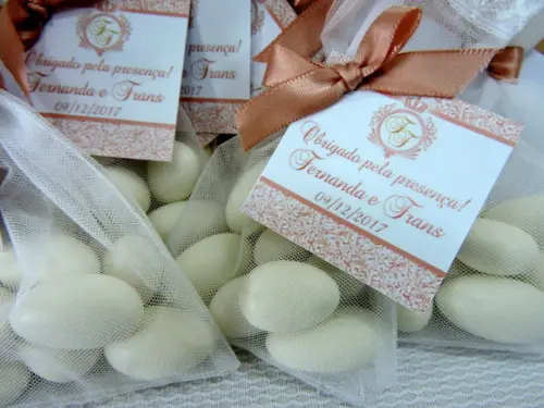 Lembrancinha de Casamento Amêndoas da Sorte