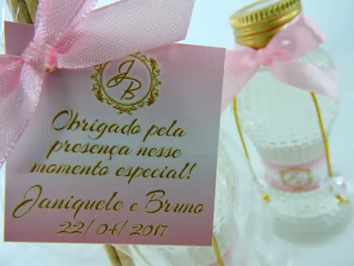 Lembrancinha de Casamento Cinturinha 90 ml Pet