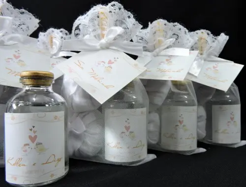 Lembrancinha de Casamento Dois Sachês e Mini Aromatizador