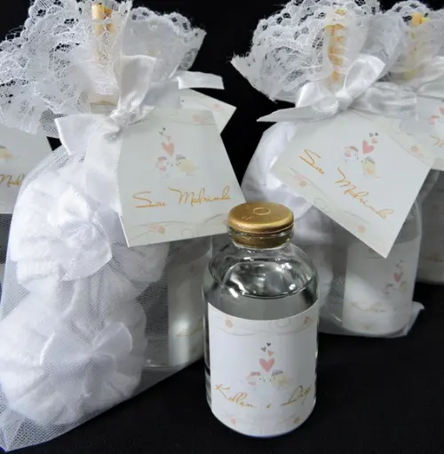 Lembrancinha de Casamento Dois Sachês e Mini Aromatizador