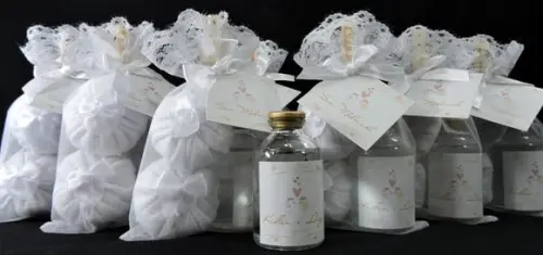 Lembrancinha de Casamento Dois Sachês e Mini Aromatizador