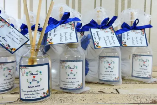 Lembrancinha de Casamento Dois Sachês e Mini Aromatizante