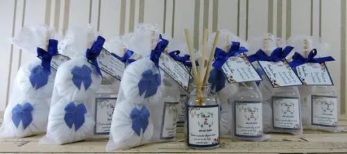 Lembrancinha de Casamento Dois Sachês e Mini Aromatizante