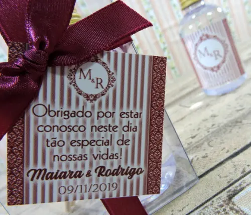 Lembrancinha de Casamento Mini Aromatizador 60 ml