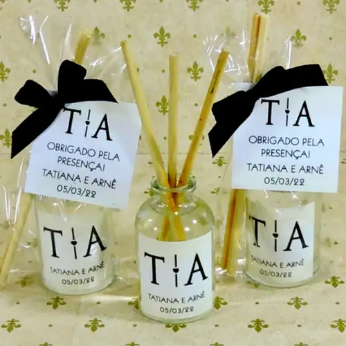 Lembrancinha de Casamento Mini Difusor Varetas Aromatizador