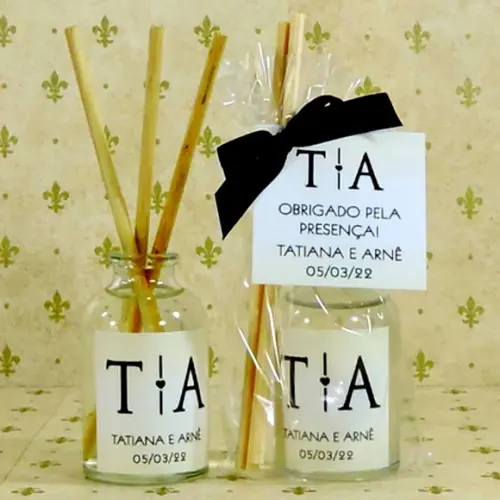 Lembrancinha de Casamento Mini Difusor Varetas Aromatizador