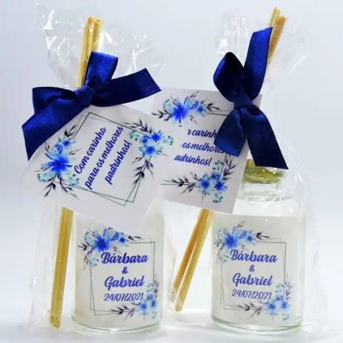 Lembrancinha de Casamento Mini Difusor Varetas Aromatizador