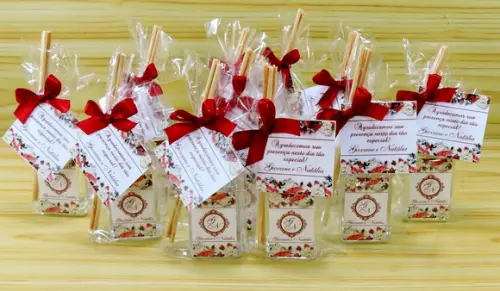 Lembrancinha de Casamento Mini Difusor Varetas Brasão