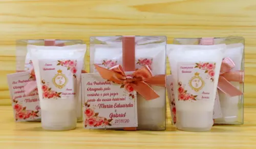 Lembrancinha de Casamento Padrinhos Creme Loção Barbear
