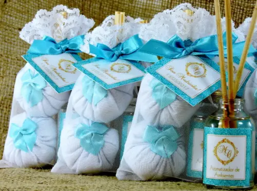 Lembrancinha de Casamento Sou Madrinha Mini Difusor e Sachês