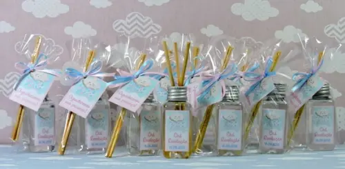 Lembrancinha de Chá de Revelação Mini Difusor Nuvenzinha