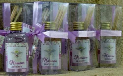 Lembrancinha de Crisma Mini Aromatizador 60 ml