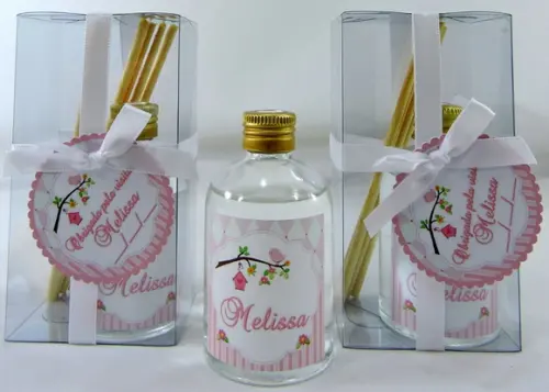 Lembrancinha de Nascimento Mini Aromatizador na Caixinha