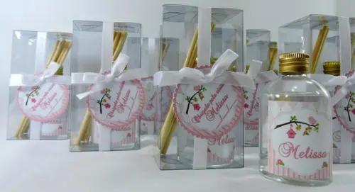 Lembrancinha de Nascimento Mini Aromatizador na Caixinha
