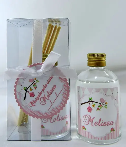 Lembrancinha de Nascimento Mini Aromatizador na Caixinha