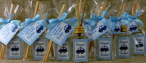Lembrancinha de Nascimento Mini Aromatizante Carrinho
